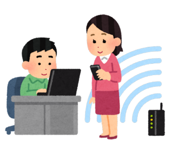 インターネットを楽しむ男女