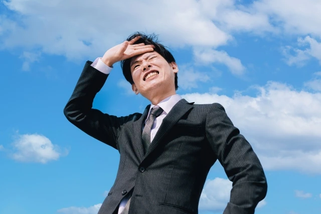 外回り中の男性